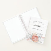 Schetsboek roos gouden bloemenzilver notitieboek (Binnen)