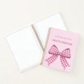 Schetsboek roze boog notitieboek (Binnen)