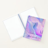 Schetsboek roze paarse holografische schrift notitieboek (Binnen)