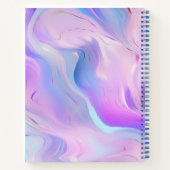 Schetsboek roze paarse holografische schrift notitieboek (Achterkant)