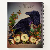Schetsboek van Fantasy Raven Faery Art Notitieboek (Achterkant)
