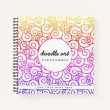 Schetsboek van het spiraalvormig patroon van regen