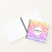 Schetsboek van het spiraalvormig patroon van regen notitieboek (Binnen)