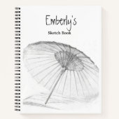 Schetsboek voor Kunstenaars met Eigen Kunstwerk Notitieboek (Voorkant)