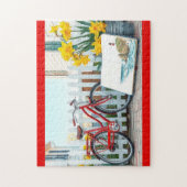 Schetsboek voor strandartiest legpuzzel (Verticaal)