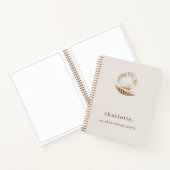 Schetsboek zee shell parel beige modern notitieboek (Binnen)