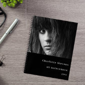 Schetsboekfoto zwart wit notitieboek