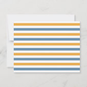 Schetsboot Monogram Vlag Kinderbriefpapier Kaart (Achterkant)