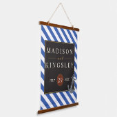 Schetsbootanker Fabulous Zeilen Bruiloft Hangend Wandkleed (Gebogen)