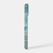Schetsbootnaam Anker Rustiek Hout iPhone 15 Case (Rechterkant)