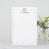 Schetschriftpapier voor de zeevaart briefpapier (Staand voorkant)