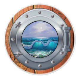 Schetsdeurknoppen in de vorm van een scheepspoort keramische knop