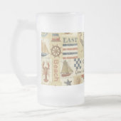 Schetsen Biermok Matglas Bierpul (Links)