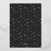 Schetsen Cursief 6 Foto Collage Nieuwjaar Folie Feestdagenkaart (Achterkant)