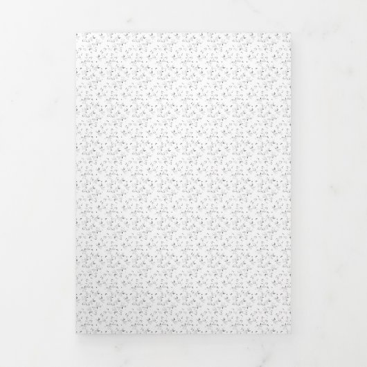 schetsen Design 40 Nine Drieluik Wenskaart (Cover)