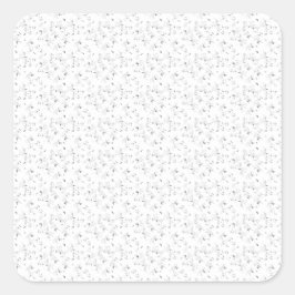 schetsen Design 40 Nine Vierkante Sticker