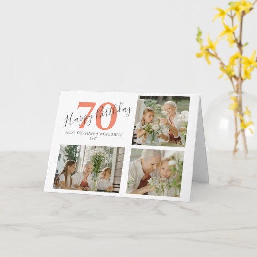 schetsen Foto's van elke leeftijd op 3-jarige dag Kaart (Gele Bloem)