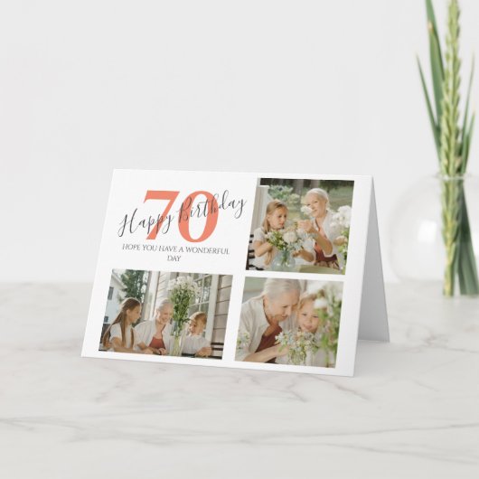 schetsen Foto's van elke leeftijd op 3-jarige dag Kaart (Voorkant)