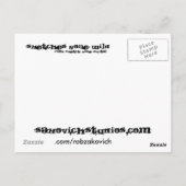 Schetsen Gegaan Wild Briefkaart (Achterkant)