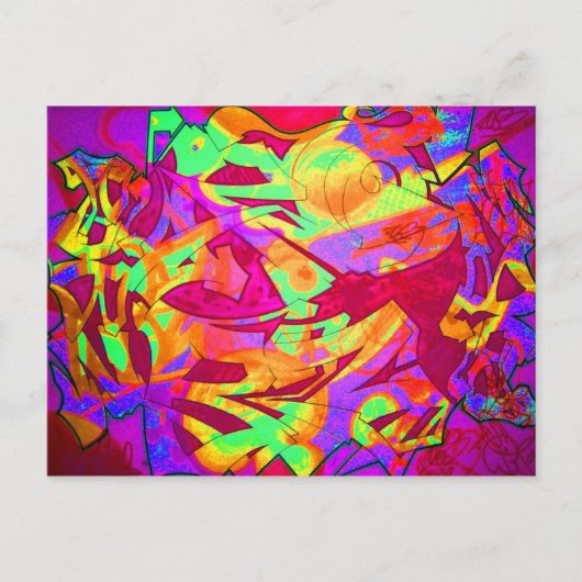 Schetsen Gegaan Wild Briefkaart (Voorkant)