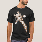 Schetsen Giraffe Art T-shirt (Voorkant)