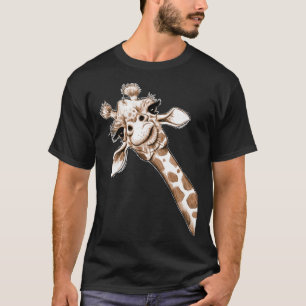 Schetsen Giraffe Art T-shirt