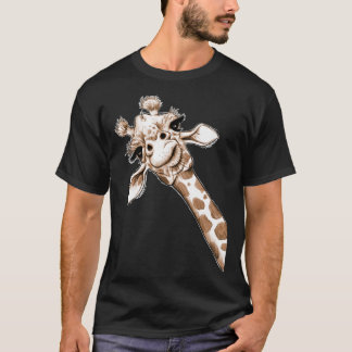 Schetsen Giraffe Art T-shirt