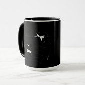 Schetsen Hoofd Vogeldrad Vogelvanger Mok Cup (Voorkant links)