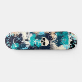 Schetsen in de stijl van scheepsgraffiti, met sche persoonlijk skateboard (Horizontaal)