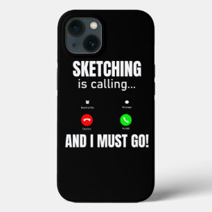 Schetsen is bellen en ik moet gaan Case-Mate iPhone case