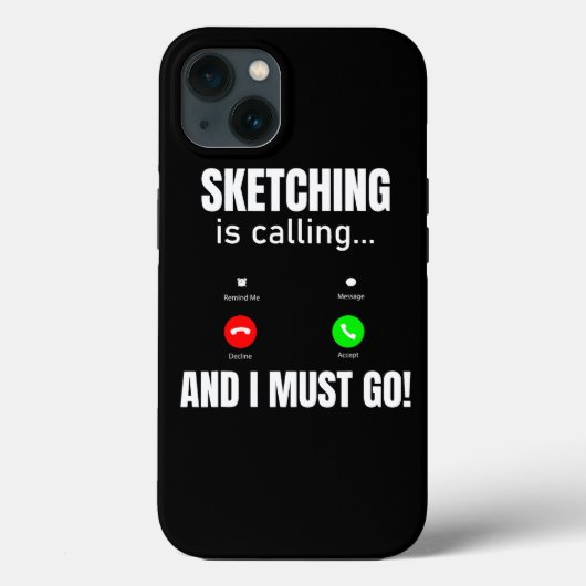 Schetsen is bellen en ik moet gaan Case-Mate iPhone case (Achterkant)