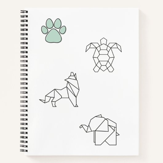 Schetsen van creatieve dieren notitieboek (Voorkant)