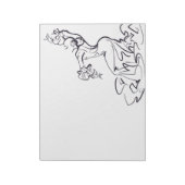 Schetsen van de Flamenco-danser Notitieblok (Linkerzijde)