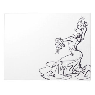 Schetsen van de Flamenco-danser Notitieblok