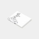 Schetsen van de Flamenco-danser Post-it® Notes (Schuin)
