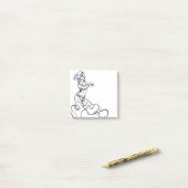 Schetsen van de Flamenco-danser Post-it® Notes (Op bureau)