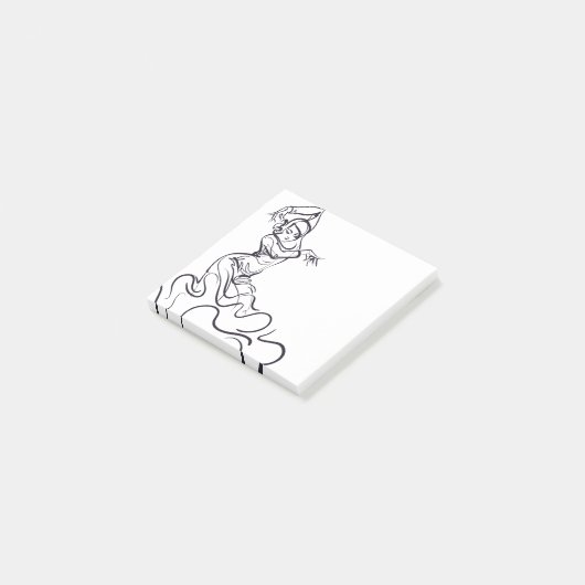 Schetsen van de Flamenco-danser Post-it® Notes (Schuin)