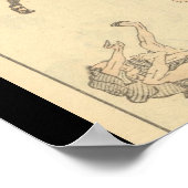 Schetsen van de Japanse vechtkunst, Ninja c. jaren Poster (Hoek)