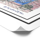 Schetsen van het oude Alexandrië, VA Poster (Hoek)