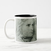 Schetsen van Napoleon Bonaparte, 1797 Tweekleurige Koffiemok (Links)