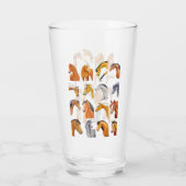 Schetsen van paarden glas (Achterkant)