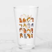 Schetsen van paarden glas (Voorkant)