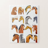 Schetsen van paarden legpuzzel (Verticaal)
