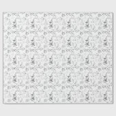 schetsen van wetenschappers die papier inpakken (Vlak)