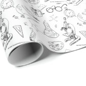 schetsen van wetenschappers die papier inpakken (Rol Hoek)