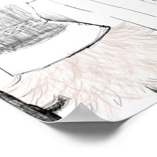 schetsen voor de tuin poster (Hoek)