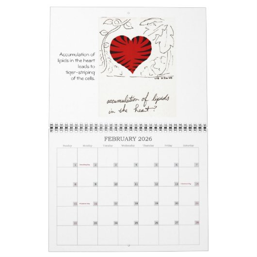 Schetsen voor medische scholen 2007 kalender (Feb 2026)