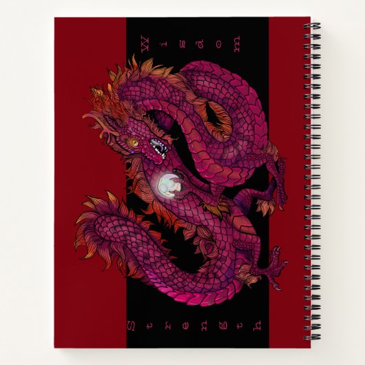 Schetsenboek Dragon Pearl Notitieboek (Achterkant)
