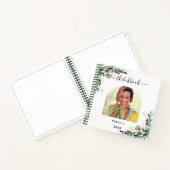 Schetsenboek Eucalyptus greenery Gold foto Notitieboek (Binnen)