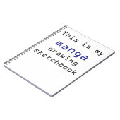 Schetsenboek voor manumtekening notitieboek (Linkerzijde)